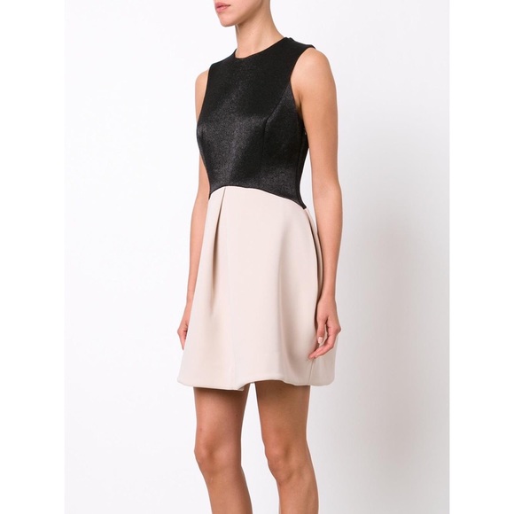 Halston Heritage Sheer Back Dress - Picture 3 of 6